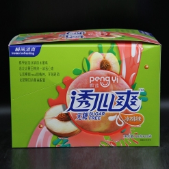 鹏逸 透心爽冰桃味（无糖）坚实型压片糖果 18克x20袋