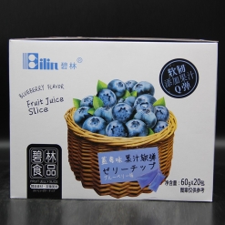 碧林 蓝莓味果汁软弹 果味型果冻60克x20包